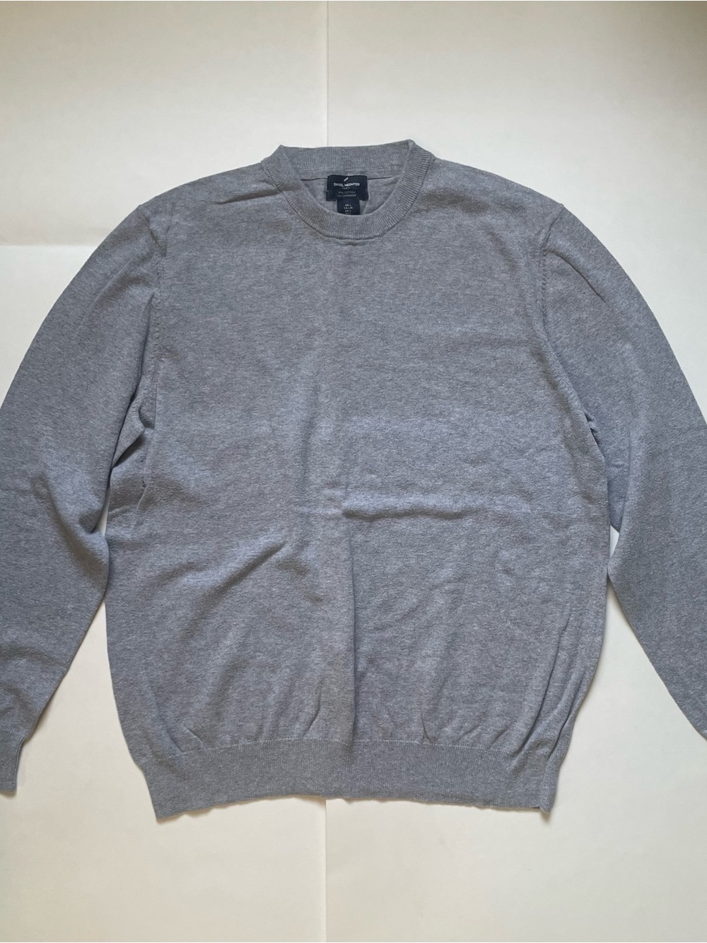 Daniel Hechter Men's Light Gray Crewneck Sweater